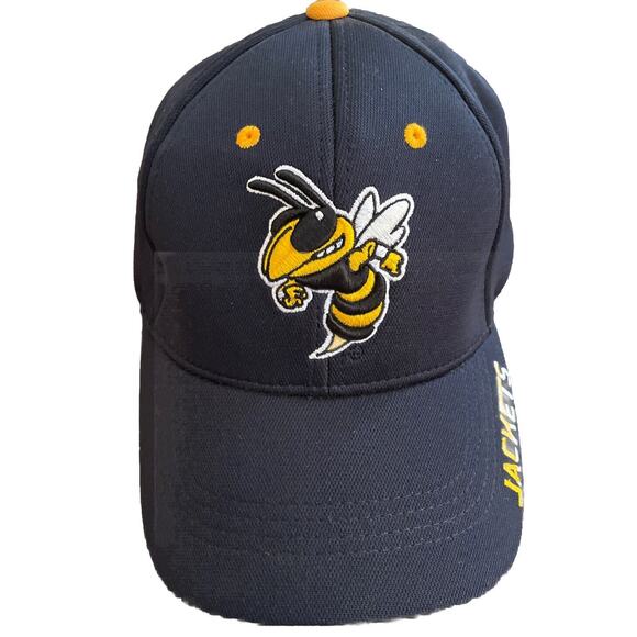 Georgia Tech SnapBack Hat -NEW WITHOUT TAGS -Captivating Headwear - Navy Cap - Picture 1 of 7